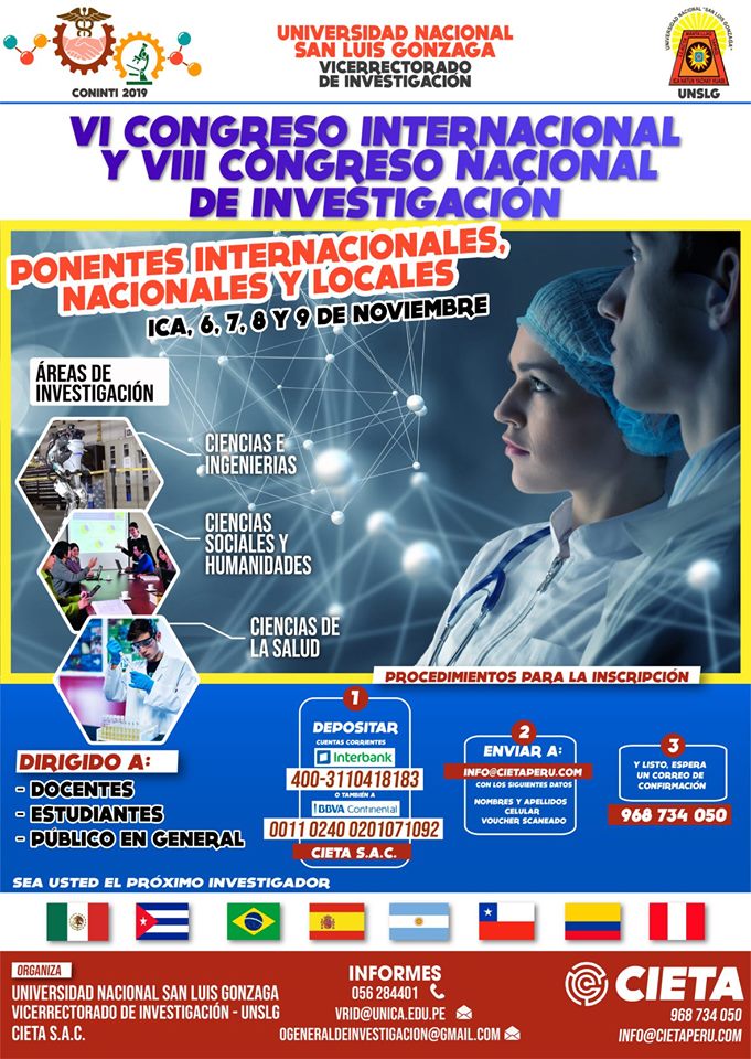 VI CONGRESO INTERNACIONAL Y VII CONGRESO NACIONAL DE INVESTIGACIÓN ...
