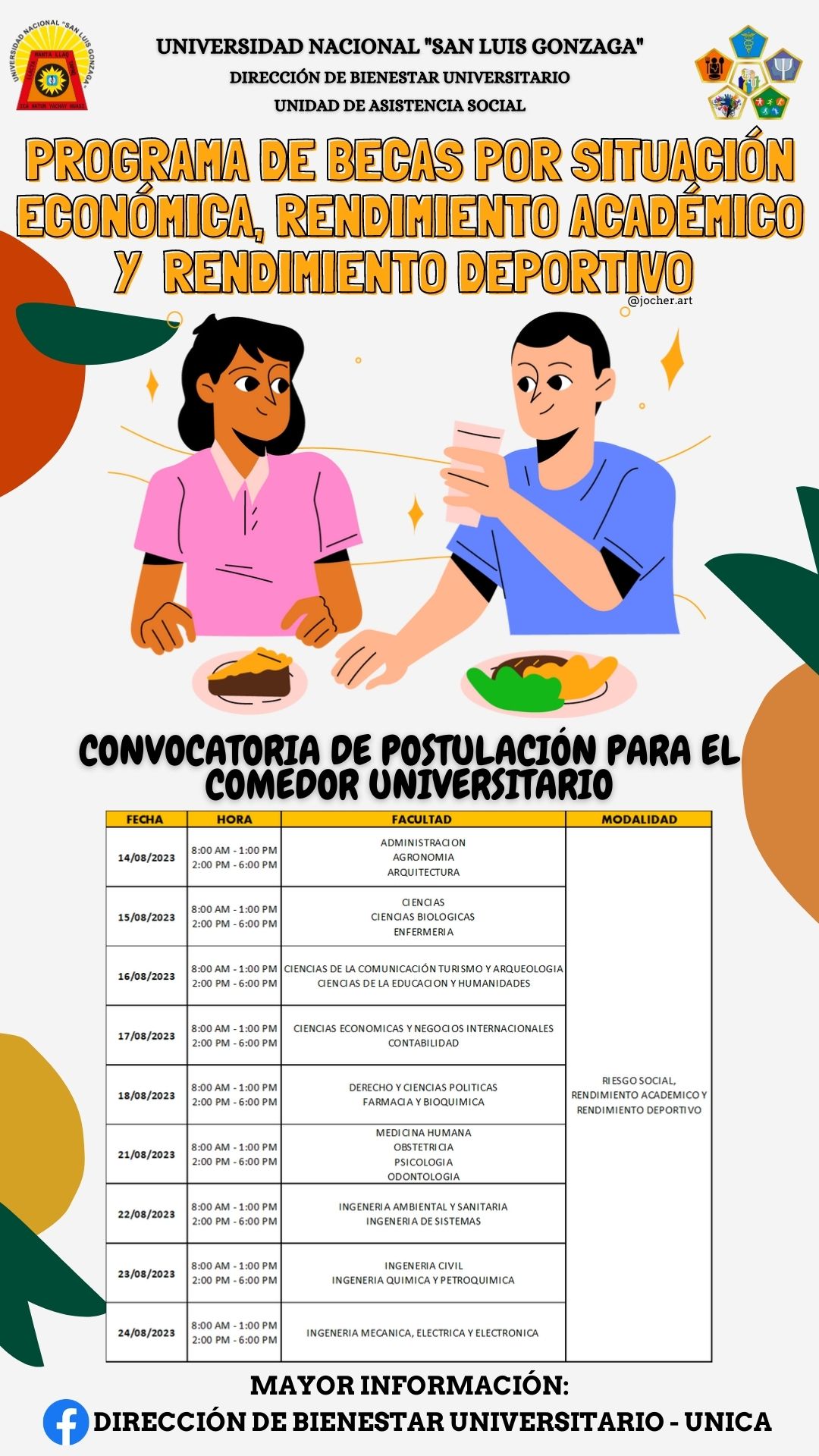 Convocatoria para postular a la Beca Alimentaria para poder hacer uso ...